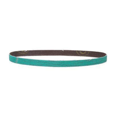 Green Corps™ 36516 Abrasive File Belt, 1/2 in W x 18 in L, 40 Grit, Green