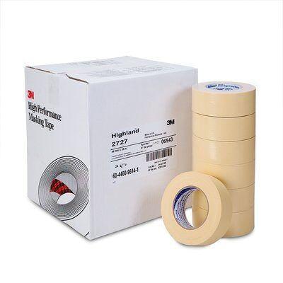 Highland™ 06543 2727 Series Masking Tape, 55 m x 48 mm, Tan