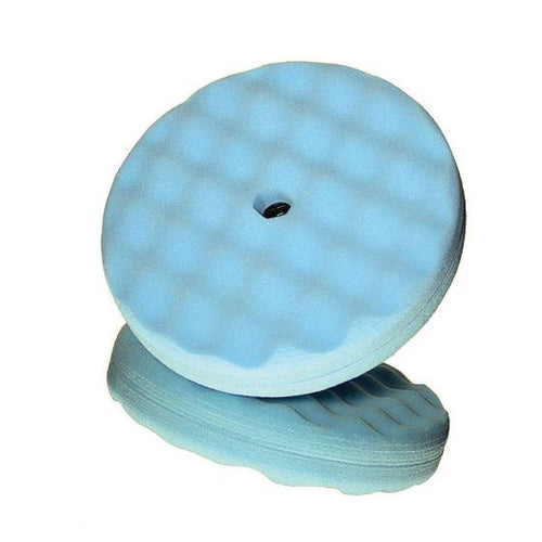 Perfect-It™ 05708 Double-Sided Ultrafine Polishing Pad, 8 in Dia, Quick Connect Attachment, Foam Pad, Blue