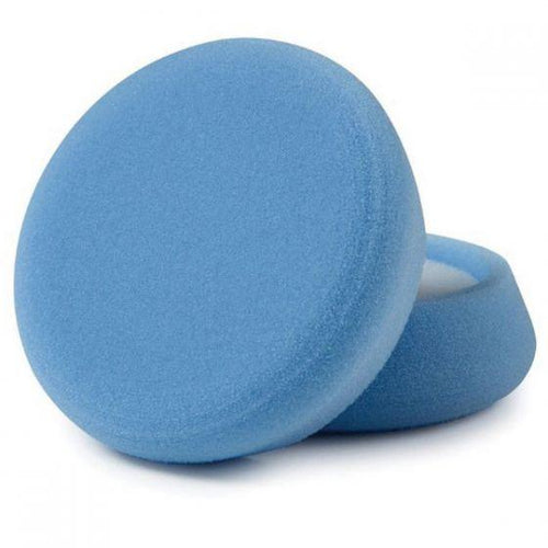 Perfect-It™ 30043 Single Sided Ultrafine Polishing Pad, 4 in Dia, Hook and Loop Attachment, Foam Pad, Blue