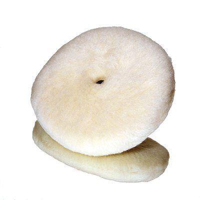 Perfect-It™ 33279 Double-Sided Low Linting Compounding Pad, 8 in Dia, Wool Pad, White