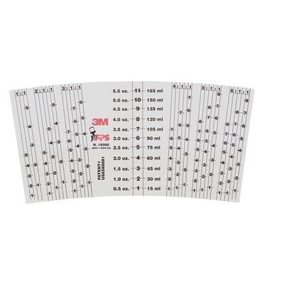 PPS™ 16066 Generic Mix Ratio Inserts, Use With: Paint Preparation System, 6 oz Mini Cup