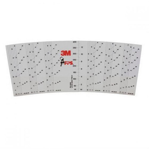 PPS™ 16155 Generic Mix Ratio Inserts, Use With: (Legacy) Paint Preparation System, 13.5 oz Midi Cup