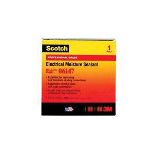 Scotch® 06147 Premium Grade Electrical Moisture Sealant Roll Mastic Tape, 10 ft x 2-1/2 in, 7 mil THK, Black