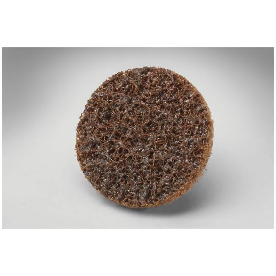 Scotch-Brite™ 07480 SC-DR Series No-Hole Surface Conditioning Disc, 2 in, Coarse Grade, Aluminum Oxide, Brown