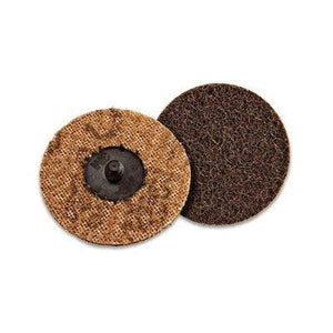 Scotch-Brite™ 07482 SC-DR Series No-Hole Surface Conditioning Disc, 4 in, Coarse Grade, Aluminum Oxide, Brown