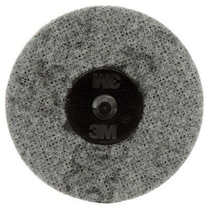 Scotch-Brite™ 07514 SC-DR Series No-Hole Surface Conditioning Disc, 3 in, Super Fine Grade, Silicon Carbide, Gray