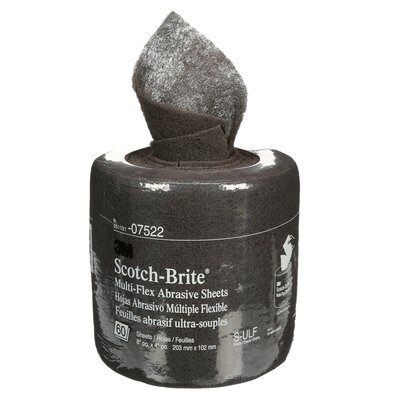 Scotch-Brite™ 07522 MX-SR Series Multi-Flex Abrasive Sheet Roll, 8 in W x 20 ft L