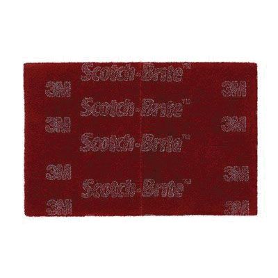 Scotch-Brite™ 64926 Non-Woven Hand Pad, 6 in W x 9 in L, A Very Fine Grade, Maroon