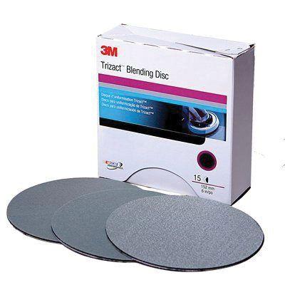Trizact™ 02091 443A Blending Disc, 3 in Dia, 1000 Grit, Gray, Hookit™ Attachment, Foam Backing