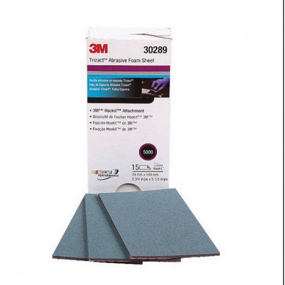 Trizact™ 30289 Abrasive Sheet, 2-3/4 in W x 5-1/2 in L, 5000 Grit, Fine Grade, Silicon Carbide Abrasive, Wet/Dry
