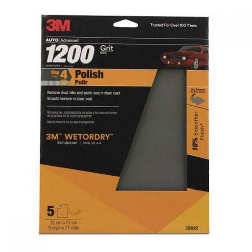 Wetordry™ 32022 Sandpaper, 9 in W x 11 in L, 1200 Grit, Aluminum Oxide Abrasive, Gray, Wet/Dry