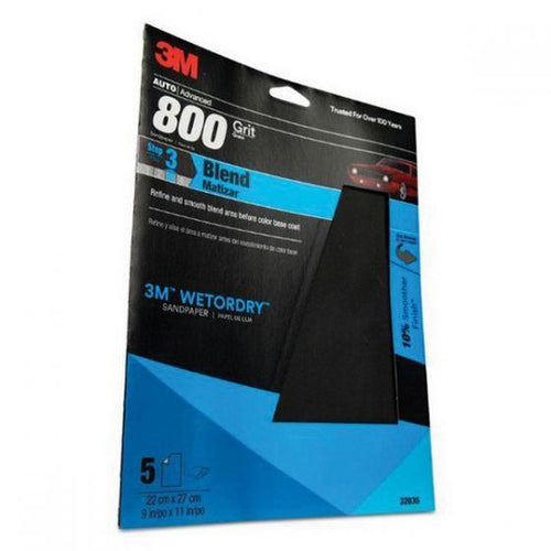 Wetordry™ 32035 Sandpaper, 9 in W x 11 in L, 800 Grit, Aluminum Oxide Abrasive, Black, Wet/Dry