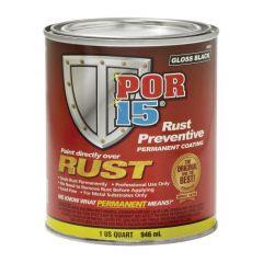 POR-15 Rust Prevention Semi Gloss Black Quart
